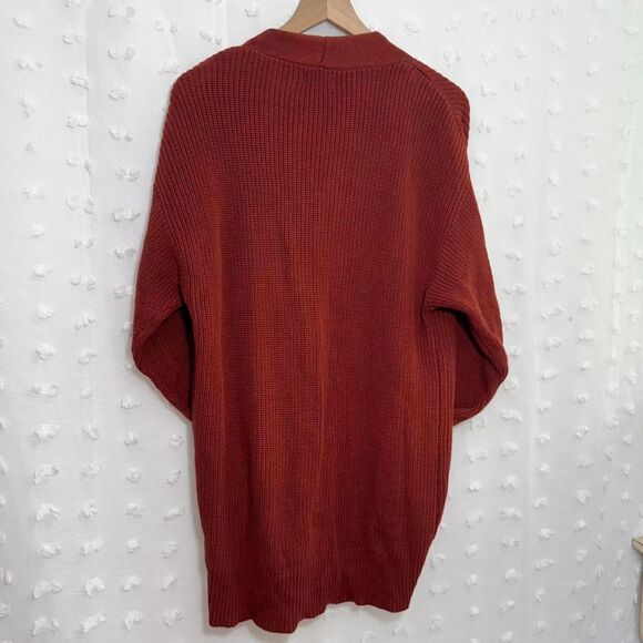 Universal standard Rust Long Cardigan Womens small - Picture 3 of 4